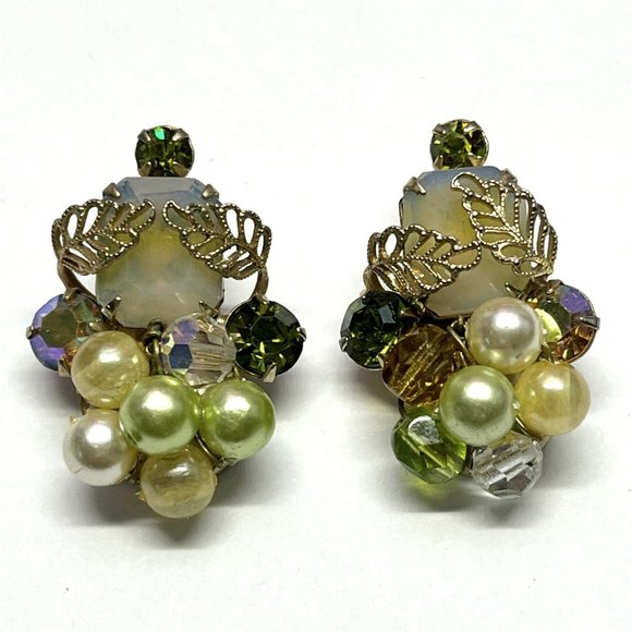 Vintage Kramer Crystal Rhinestone Earrings
